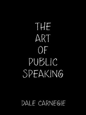 The Art of Public Speaking - ebook